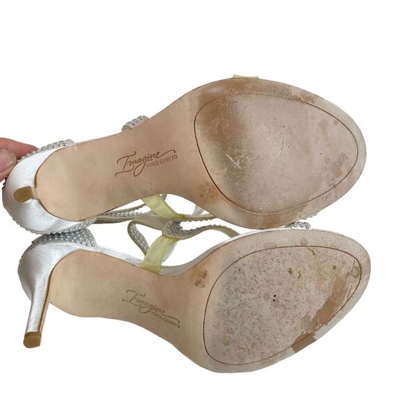 Vince Camuto Imagine IM- Prest, Pure White Deluxe Satin Women's US 8M - Picture 11 of 16